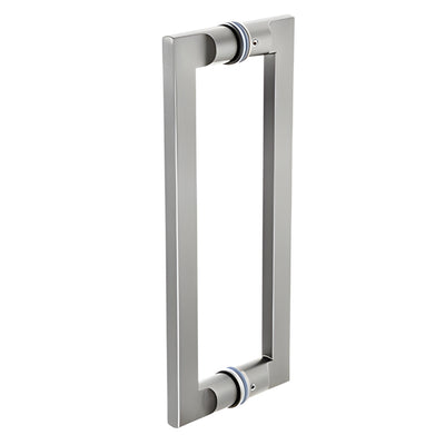 CRL 12 in Brushed Stainless Glass Door Pull - Tapered Back-to-Back