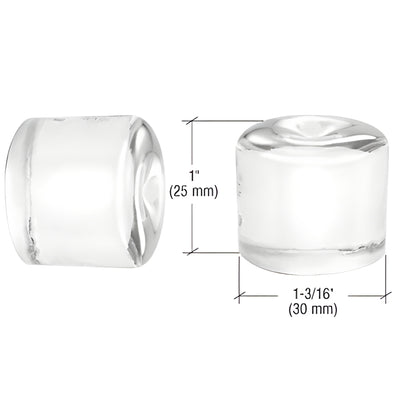 CRL UV-Bonded Straight Glass Knob for Glass Doors