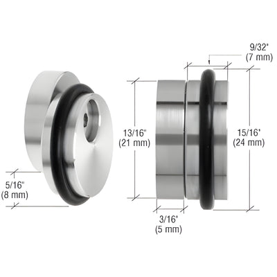 CRL UV-Resistant Large Adjustable Glass Shelf Support Bracket
