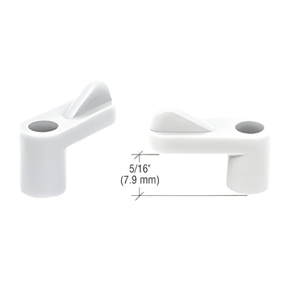 CRL White 5/16" Plastic Replacement Window Screen Clips - Bulk