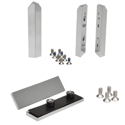 CRL Polished Chrome Zero Hinge Kit for Glass Doors 90°/45°