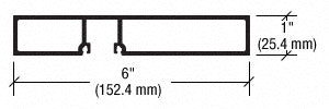 CRL-U.S. Aluminum Door Jamb, White KYNAR® Paint, 21'-9"