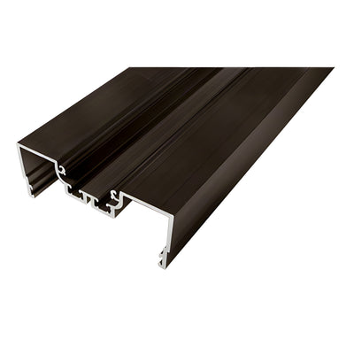 CRL-U.S. Aluminum Bronze Black Anodized Male Expansion-Mullion With Weatherstrip, Dual Thermally Improved