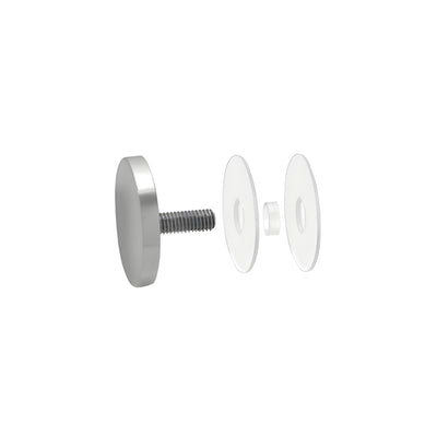 CRL 316 Brushed Stainless 2" Diameter Standoff Round Cap Assembly