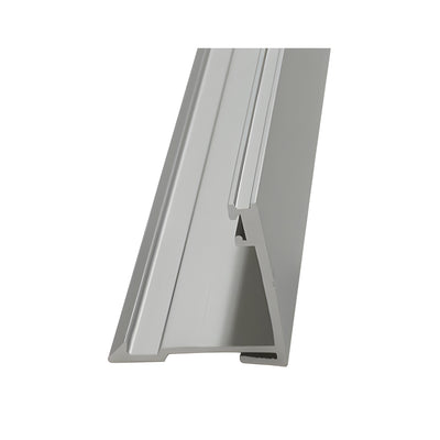 CRL-U.S. Aluminum Clear Anodized Receptor Face with Weatherstrip - 24'-3"