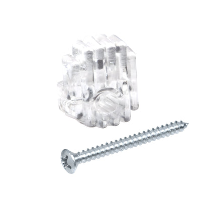 CRL 1/4"Clear Standard Plastic Mirror Clip