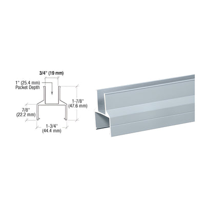 CRL Mill 100/150 Series 241" Bottom Rail