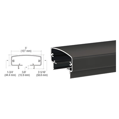 CRL Matte Black 400 Series 241" Top Rail