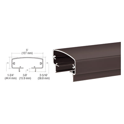 CRL Matte Bronze 400 Series 241" Top Rail