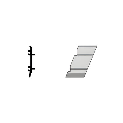 CRL-U.S. Aluminum Right Hand 135º Inside Corner - 4/Pk