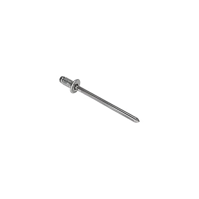 CRL 1/8" Diameter, 1/32" to 1/16" Grip Range Aluminum Mandrel and Rivet in Packs of 1000