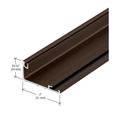 CRL-U.S. Aluminum Sash Gutter - 24'2, Dark Bronze/Black Anodized Class 1