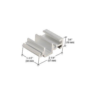 CRL-U.S. Aluminum Shear Block for 4-1/2" Top Notch System with Screws- 20/Pk