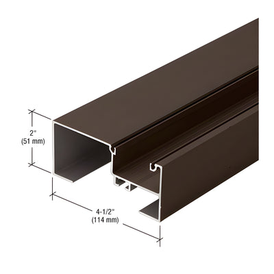 CRL-U.S. Aluminum Wall Jamb - 24'-2", Dark Bronze/Black Anodized Class 1