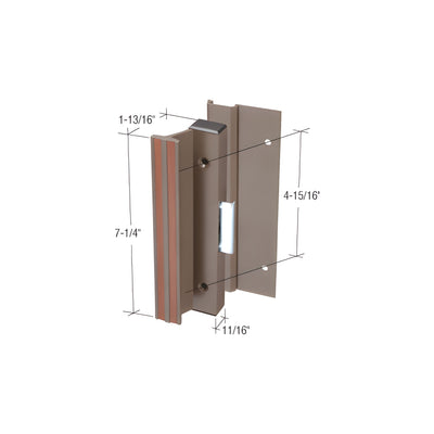 CRL Bronze Clamp-Style Surface Mount Handle 4-15/16" Screw Holes