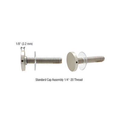 CRL Brushed Nickel BMNW Stud Replacement Set
