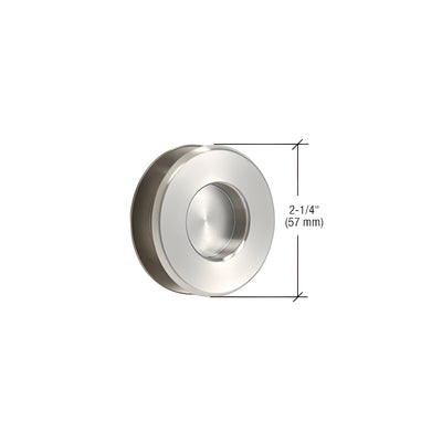 CRL Brushed Stainless Steel Thru-Glass Pull Handle