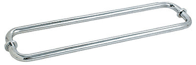 CRL Chrome 20" BM Series Back-to-Back Tubular Handle with Metal Washers