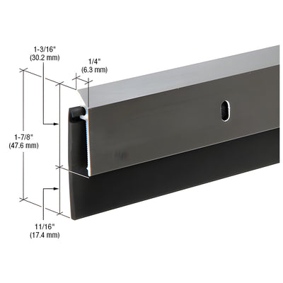 CRL Dark Bronze Aluminum with Rubber Sweep