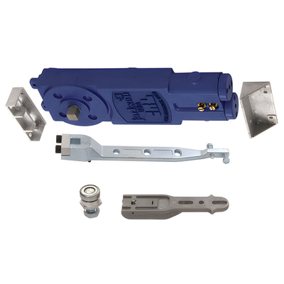 CRL Jackson® Adjustable Spring Power 105º Hold Open Overhead Concealed Closer with "A" Hardware Package for 1" Top Rail