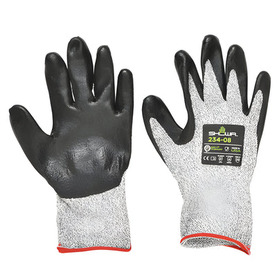 CRL Gray/Black Level 4 Cut Resistant Gloves - Large Size Pair