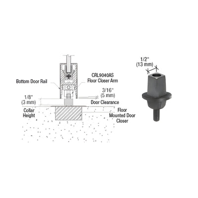 CRL 1/8" Collar Height "Mab" Type Spindle