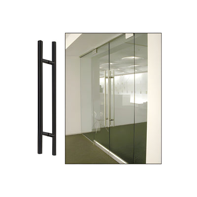 CRL Matte Black 48" Extra Length Ladder Style Back-to-Back Pull Handle