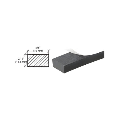 CRL Neoprene Sponge Weatherstrip 7/16" x 3/4" with Peel-Bak® Adhesive