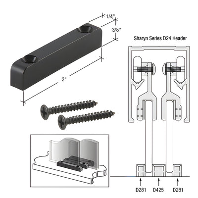 CRL Nylon Lower Guide - High Profile