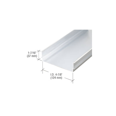 CRL 487 Clear Anodized OfficeFront™ Cased Jamb/Head - 24'-2"