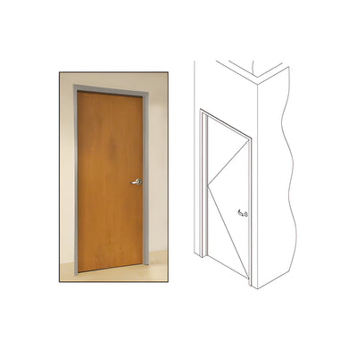 CRL Clear Anodized 487 OfficeFront™ Office Partition LH 3'0 x 7'0 Single Door Frame