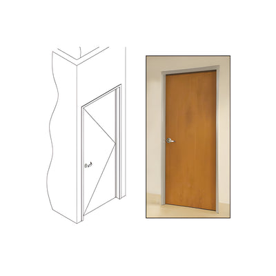 CRL 487 Clear Anodized OfficeFront™ Office Partition RH 3'0 x 8'0 Single Door Frame