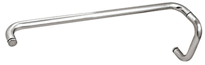 CRL Polished Chrome 6" Pull Handle and 22" Towel Bar BM Series Combination Without Metal Washers