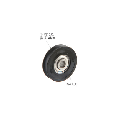 CRL 1-1/2" Diameter Sealed Ball Bearing Rollers - 2/Pkg