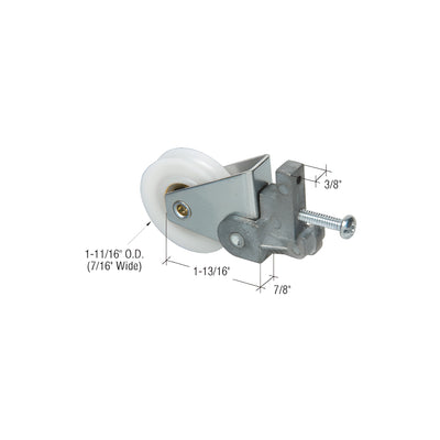 CRL 1-11/16" Nylon Sliding Glass Door Roller with 7/8" Wide Housing for Art Doors