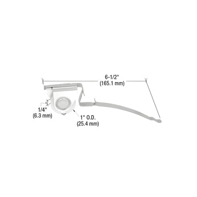 CRL 1" Nylon Center Groove Sliding Screen Door Spring Tension Roller