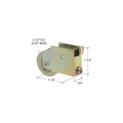 CRL 1-1/2" Steel Sliding Glass Door Roller with 3/4" Wide Housing for Hollyview & Fullview Doors