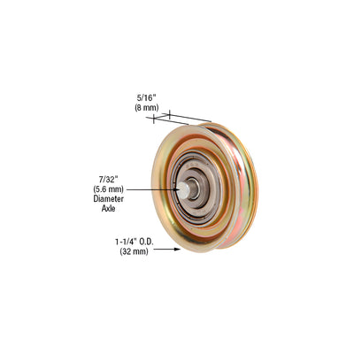 CRL 1-1/4" Steel Ball Bearing Sliding Glass Door Roller