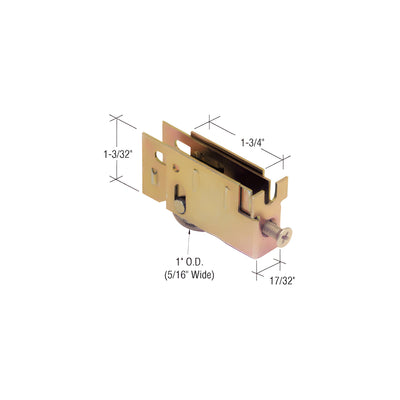 CRL 1" Steel Sliding Glass Door Flat Roller Capitol Doors