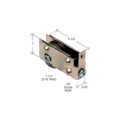 CRL 1-1/4" Steel Sliding Glass Door Roller for Viking Doors