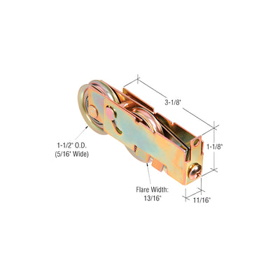 CRL 1-1/2" Steel Ball Bearing Tandem Roller - Fleetwood Doors