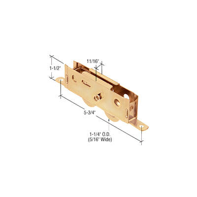 CRL 1-1/4" Tandem Steel Ball Bearing Sliding Glass Door Roller with 11/16" Wide Housing