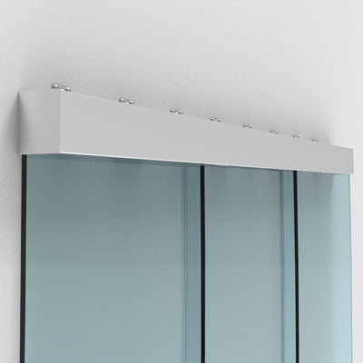 CRL50 Series Single Sliding Door with Two Fixed Panels Wall Mount Kit