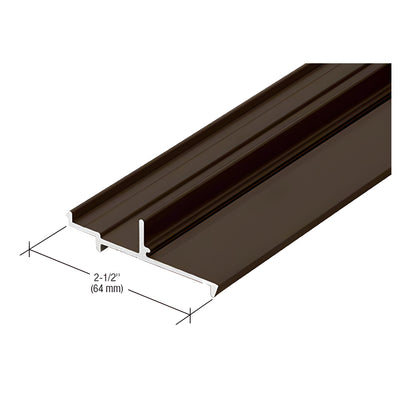 CRL-U.S. Aluminum Pocket Insert for Door Stop, Dark Bronze/Black Anodized Class 1, 21'-2"