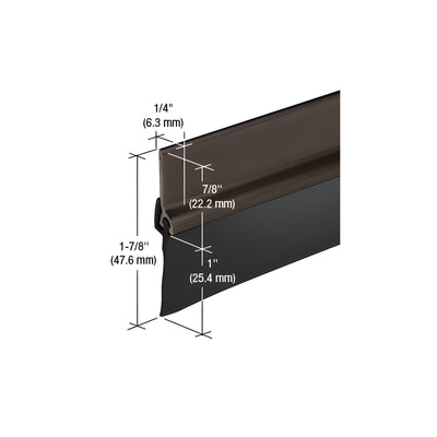 CRL Dark Bronze Anodized with Vinyl Door Sweep for 36" Door