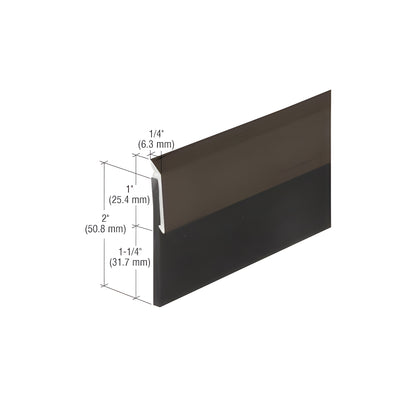 CRL Dark Bronze Anodized Heavy-Duty Door Sweep - 36"
