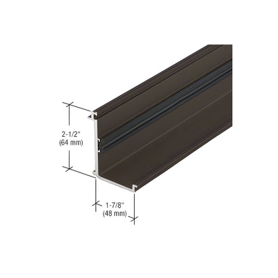CRL-U.S. Aluminum Perimeter Pressure Bar with Thermal Spacer, Dark Bronze/Black Anodized Class 1 - 24'-2"