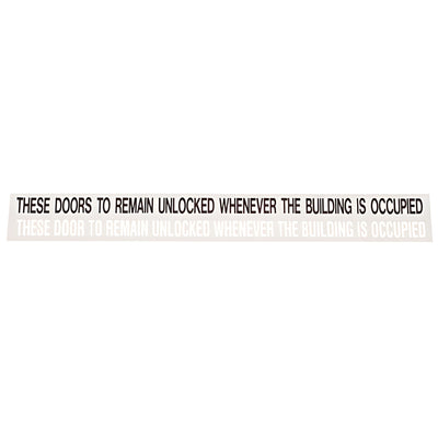 CRL 'Doors to Remain Unlocked' Double Door Decal