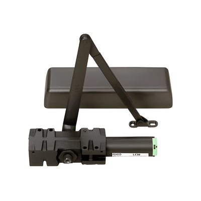 LCN Dark Bronze ANSI Grade 1 Adjustable Spring Power Multi-Size Size 1 - 6 Surface Mounted Door Closer with Delayed Action
