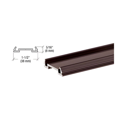 CRL Matte Bronze Standard Bottom Rail Filler 241" Long